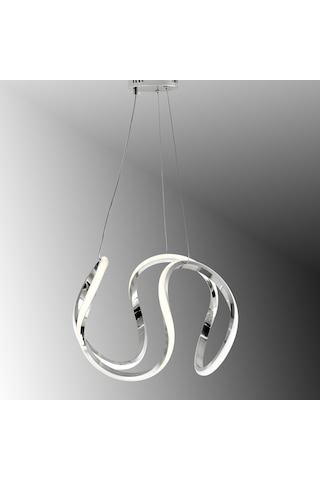 Tt306-35-kr Tt Ayd. 3renk Işık Kavis Modeli Kromkaplama Led Avize Krom