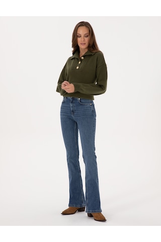 Pierre Cardin Kadın Mavi Pantolon Jean 50318242-vr036 Mavi