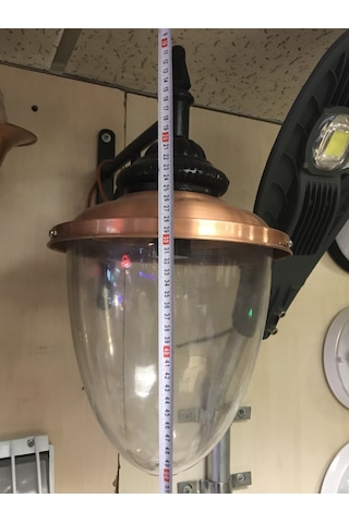 Meşale Bakır Cam Başlık E27 Duy Büyük Boy Diğer