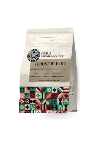 Sirius Premium Filtre Kahve House Blend 250 Gr - Öğütülmüş Aeropress