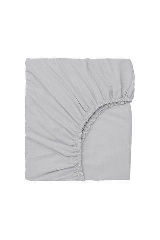 2 Adet 50x90 Cm Anne Yanı Lastikli Penye Kumaş Bebek Çarşafı-gri