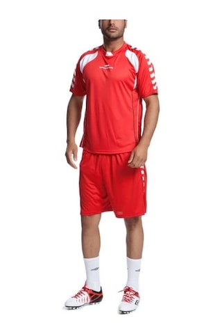 Sportive Erkek Kırmızı Şort Siyah
