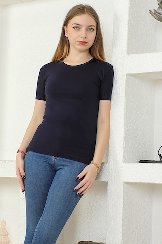 Bestenur Yarım Kol Body 836 - Lacivert
