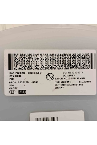 S2g-00hes/58t Vıshay Smd Diyot 100 Adet