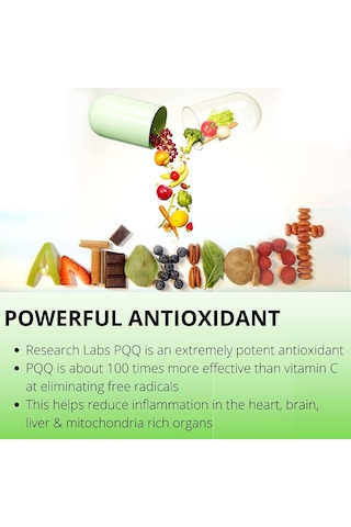 Research Labs Ultra High Purity 20mg Pqq Pyrroloquinoline Atp Energy Heart Cognitive Support Nootrop