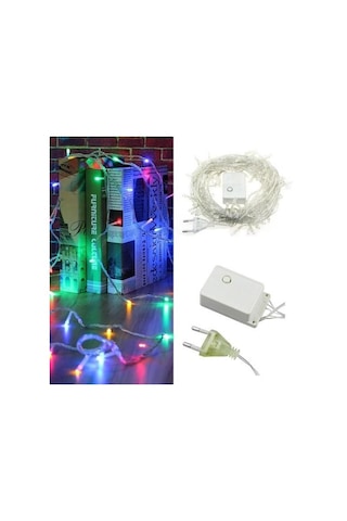 Buffer 10 Metre 100 Ledli 8 Fonksiyonlu Karışık Renkli Rgb Led Lamba Çok Renkli