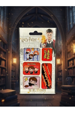 Harry Potter Kabartmalı Jel Damla Sticker 5li Set Harry Potter Çok Renkli