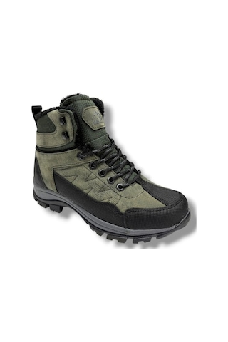 Cakgo 980-26 Deri İçi Kürklü Astar Anatomik Outdoor Erkek Çcouk Bot 36-39 Haki
