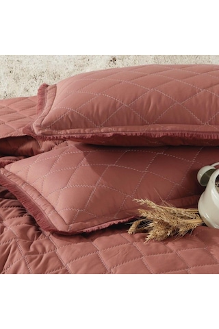 Clasy Çift Kişilik Yatak Örtüsü Tafana Kiremit