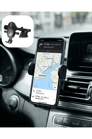 Araç Konsol Telefon Tutucu Ayarlanabilir Telefon Standı Standart 46854227