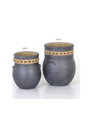 Euro Flora Küp Beton Saksı 15X24.5 Cm
