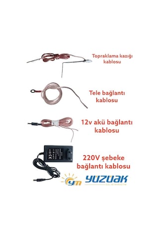 Yüzüak Şebekeli Elektrikli Çit Cihazı Yabani Havyan Kovucu Sistemi