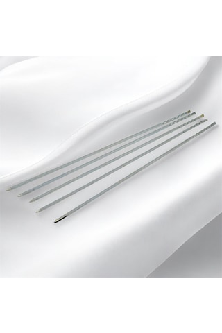 Kare Patlıcan Şişi 10 Adet -tavuk Şişi - Tavuk Kanat Şişi - Domates Şişi 60cm 7 Mm