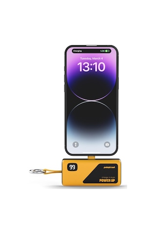 Polosmart Psm132 Taşınabilir Dijital Göstergeli 20w Pd Çıkışlı Şarj Cihazı Powerbank 5.000 Mah Sarı Sarı