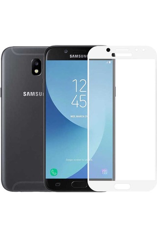 Samsung Uyumlu Galaxy J330 Pro Zore Kenarları Kırılmaya Dayanıklı Cam Ekran Koruyucu