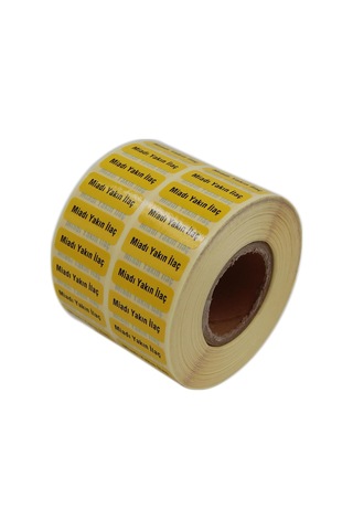 Lexroo Miladı Yakın İlaç Etiketi 30mm X 10mm 5000 Adet Kuşe Rulo Etiket Çok Renkli
