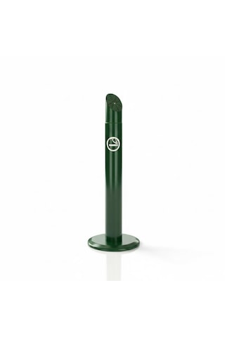 Kule Oval Tabanlı Küllük K-107 Dış Mekan Metal Sigara Küllüğü Hey Çelik