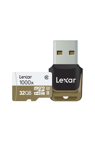 Lexar 32Gb 1000X Microsdhc C10 150Mb/Sn+Usb3.0 4K Hafıza Kartı