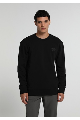 Colin's Colins Relaxed Fit Yuvarlak Yaka Düz Erkek Siyah Sweatshirt Cl1082253 Q1.v2 Blk