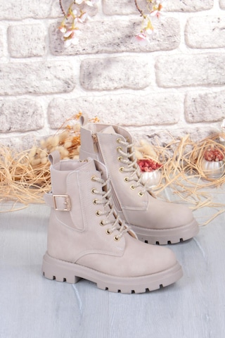 Fort Cool Aleda Anatomik Sıcak Astar Kaymaz Taban Kız Çocuk Bot Bej