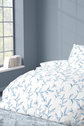 Zeynep Tekstil Ocean Pamuklu Çift Kişilik Çarşafsız Nevresim ve Yastık Kılıfı Seti Mavi