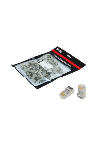 Frisby FNW-RJ4522N RJ-45 Metal FTP Altın Uç Konnektör 100'lü