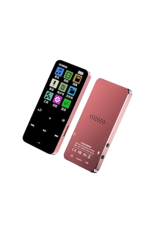 Trendooze Springsun Bt 5.2 Taşınabilir Dijital Spor Ses Oynatıcısı Dahili Net Hoparlör Çok İşlevli Fm Radyo Se Pembe 8g Du