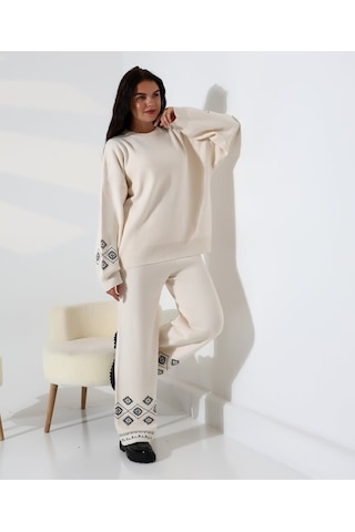 Marakeş Esintisi Alt-üst Triko Takım Taş