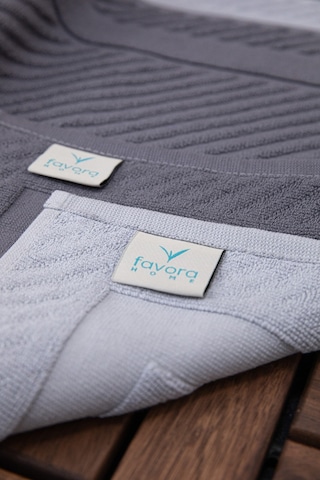 Leoline %100 Pamuk Premium 2'li Ayak Havlusu - Gri - Antrasit Gri - Antrasit