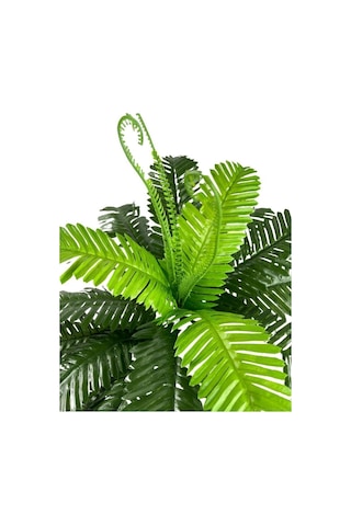 Yapay Çiçek Cycas Aşk Merdiveni Eğrelti Otu Sıkas Bitkisi 24 Yapr