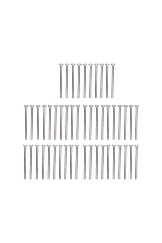 50 Adet M3x40 Yarık Baş Vida Kaiyi Standart