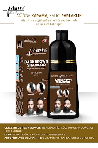 Koyu Kahverengi Dark Brown Saç Şampuanı 300 Ml & Ton Etkisi Tüm Saç Tipleri
