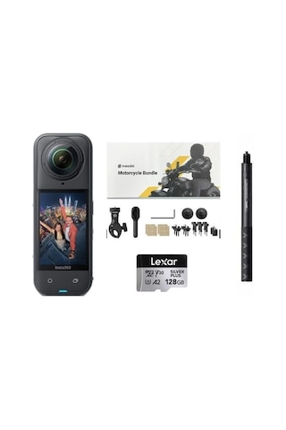 Insta360 X5 Aksiyon Kamerası - Motosiklet Kiti