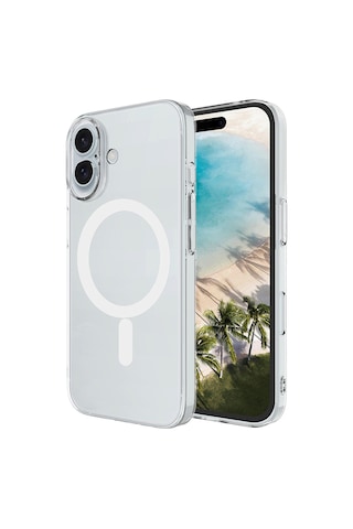 Apple Uyumlu iPhone 17 Kamera Korumalı M-safe Şarj Özellikli Şeffaf Rba London Silikon Kapak - Şeffaf Şeffaf