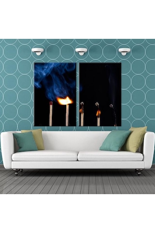 Kibrit Kanvas Tablo 100x90cm
