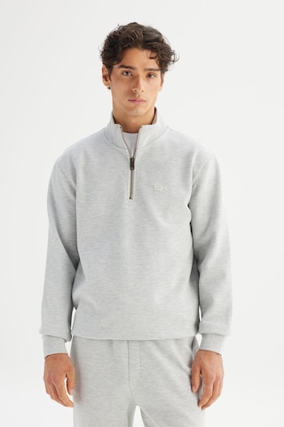 Lee Erkek Pike Interlock Half Zip Sweatshirt Graymelange Çok Renkli