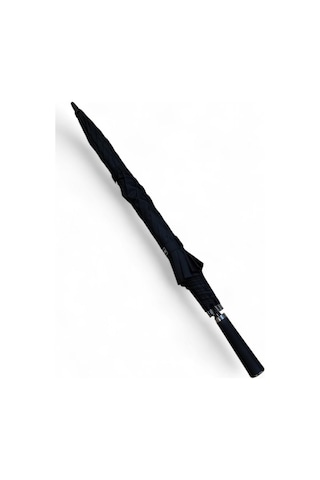 Baginn Erkek Şemsiye Siyah Renk Baston Protokol Şemsiye 125 Cm Çap 100 Cm Boy Çift Tenteli 8 Telli 001