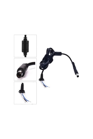 Koodmax - Hp Dell Uyumlu İğne Uç 7.4 5.0mm Adaptör Şarj Aleti Tamir Kablosu - 7.4x5.0mm Dc Kablo