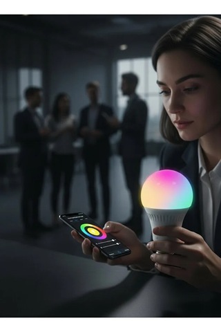 Akıllı Rgb+cct Led Ampul L Wıfı Özelliği L 9w A+ Enerji Tasarruflu Lamba Ev Dekor 1