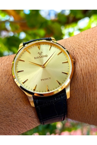 Raymond İnce Klasik Seri Erkek Kol Saati Altın