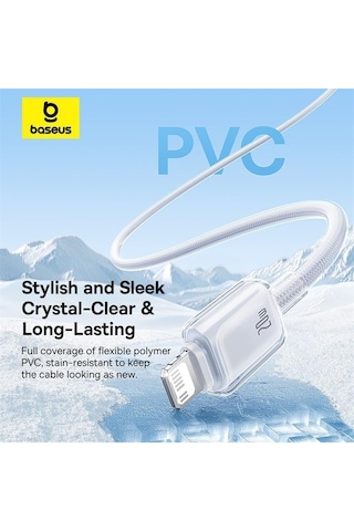 Crystal Hızlı Şarj C+lightning 20w 1m Data Kablo - Beyaz