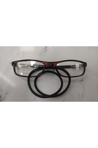 Vinaldi Vi631 Unisex Mıknatıslı Medium Mavi Işık Korumalı Gözlüğü Şeffaf - Kahverengi