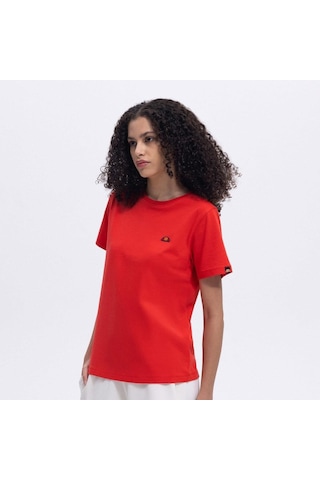 Ellesse Ef174-rd Bisiklet Yaka Kadın T-shirt - Kırmızı Kırmızı