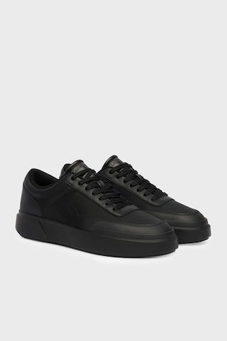 Calvin Klein Deri Logolu Sneaker Ayakkabı Hm0hm023260gj Erkek Ayakkabı Hm0hm02326 0gj Siyah