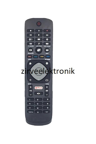 Philips 43Pus6412/12 Uyumlu Klavyesiz Yedek Televizyon Kumandası