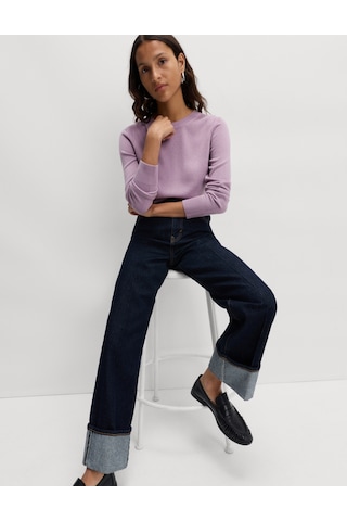Marks & Spencer Süper Yumuşak Yuvarlak Yaka Kazak Lila