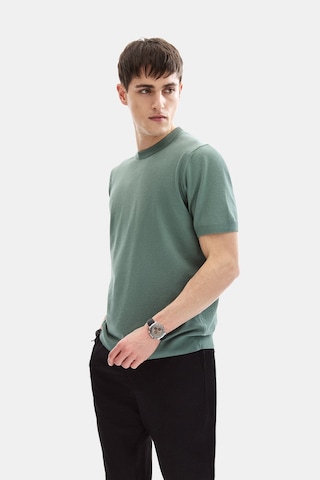 Backandbond Yeşil Regular Fit Kısa Kol Triko Tişört