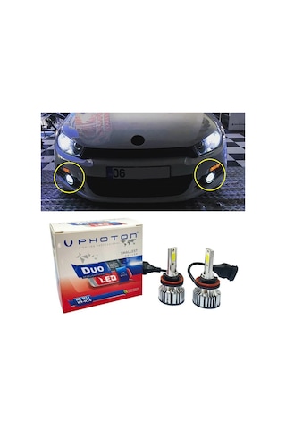 Vw Scirocco Mk3 Led Xenon Sis Farı Ampulü Hb4 9006 Duo Yeni Seri Beyaz