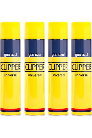 Clipper Ehediye Universal Gas Azul Çakmak Gazı Hu75Azul 250 ML x 4 Adet