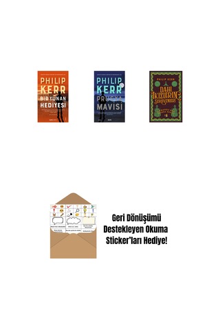 Bir Yunan Hediyesi + Prusya Mavisi + Dahi İkizlerin Serüvenleri - Katmandu'nun Kobra Kralı + Okuma Sticker'ları